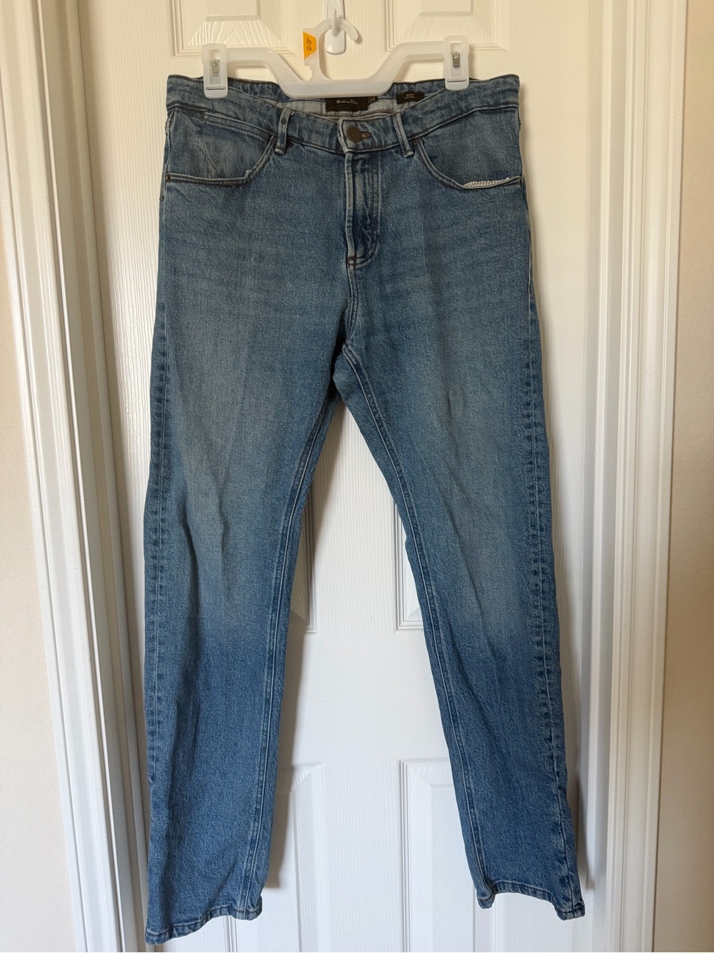 Massimo Dutti Light Blue Straight Jeans